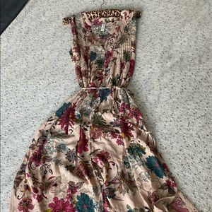 American Rag Midi Side Slit Button Down Dress